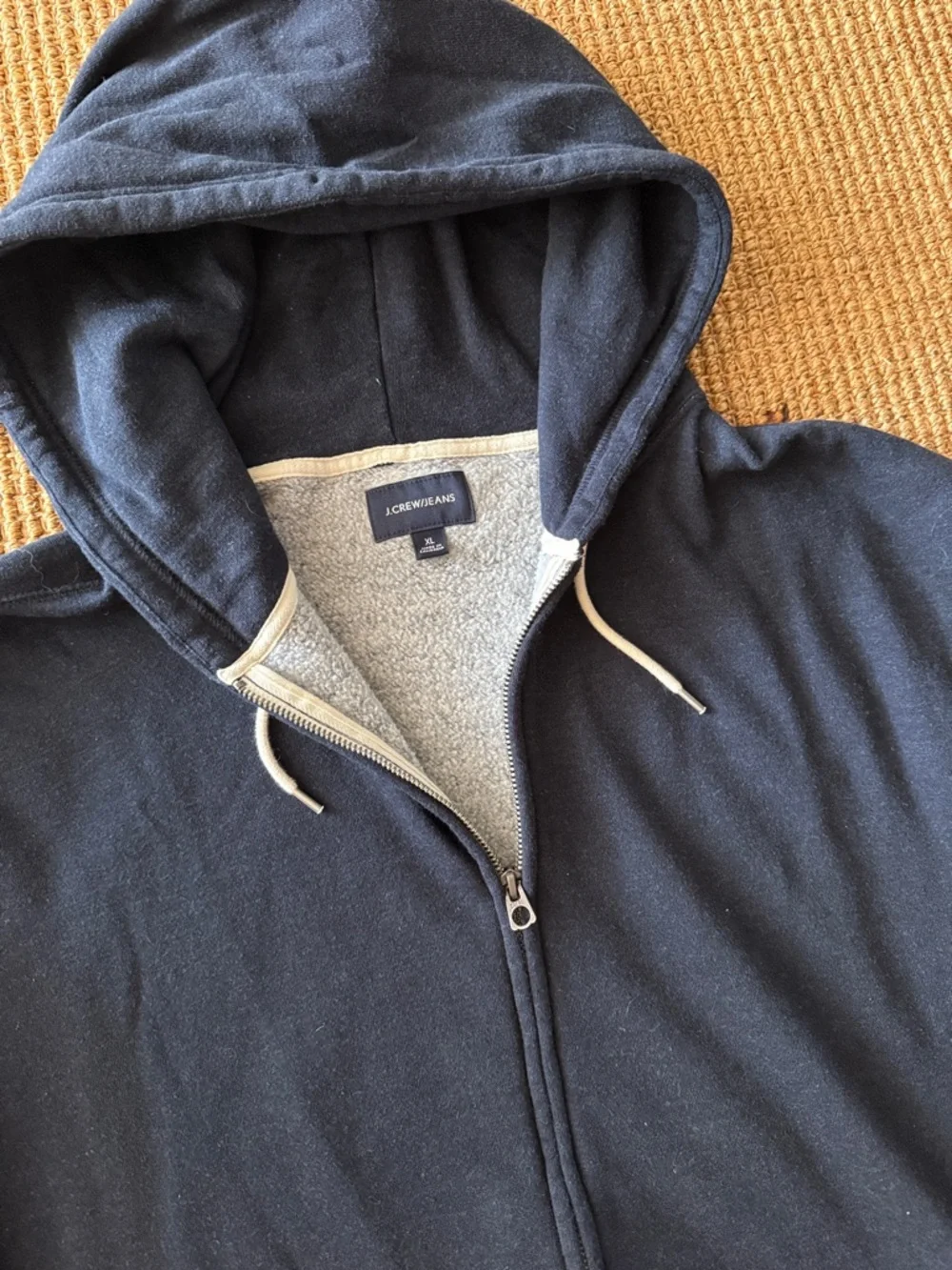 Jcrew Jeans XL Navy Zip-Up Hoodie